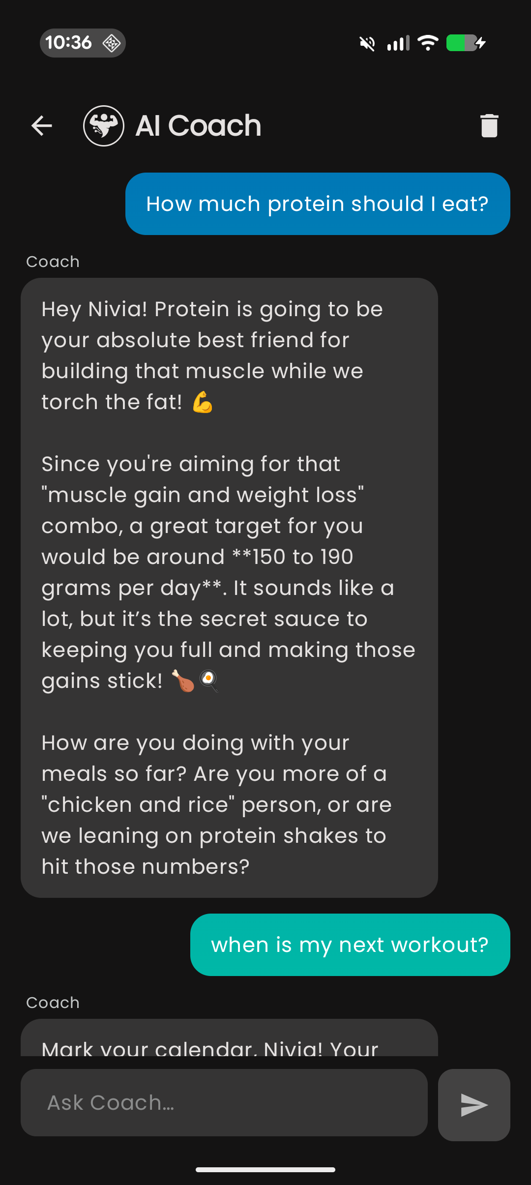 AI Coach Feature